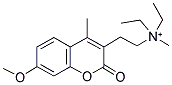 3-[2-(N,N-DIETHYL-N-METHYLAMMONIUM)ETHYL]-7-METHOXY-4-METHYLCOUMARIN IODIDE Struktur