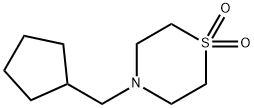 4-(CYCLOPENTYLMETHYL)-1LAMBDA6,4-THIAZINANE-1,1-DIONE Struktur