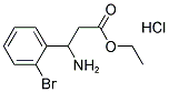 ETHYL 3-AMINO-3-(2-BROMOPHENYL)PROPANOATE HYDROCHLORIDE Struktur