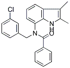 N-(3-CHLOROBENZYL)-N-(2,3-DIMETHYL-1H-INDOL-7-YL)BENZAMIDE Struktur