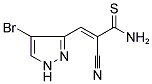 3-(4-BROMO-1H-PYRAZOL-3-YL)-2-CYANOPROP-2-ENETHIOAMIDE Struktur