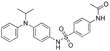 N-(4-(((4-((ISOPROPYL)PHENYLAMINO)PHENYL)AMINO)SULFONYL)PHENYL)ETHANAMIDE Struktur