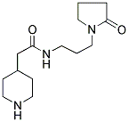 N-(3-(1-(2-OXOPYRROLIDINO))PROPYL)-4-PIPERIDINOACETAMIDE Struktur