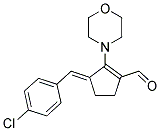 3-(4-CHLORO-BENZYLIDENE)-2-MORPHOLIN-4-YL-CYCLOPENT-1-ENECARBALDEHYDE Struktur