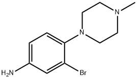 3-BROMO-4-(4-METHYLPIPERAZINO)ANILINE Struktur