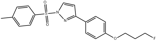 3-FLUOROPROPYL 4-(1-[(4-METHYLPHENYL)SULFONYL]-1H-PYRAZOL-3-YL)PHENYL ETHER Struktur