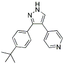 4-[3-(4-TERT-BUTYLPHENYL)-1H-PYRAZOL-4-YL]PYRIDINE Struktur