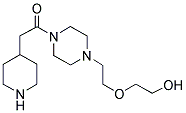 4-(2-(2-HYDROXYETHOXY)ETHYL)-1-(4-PIPERIDINOACETYL)PIPERAZINE Struktur