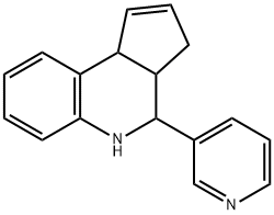 4-PYRIDIN-3-YL-3A,4,5,9B-TETRAHYDRO-3H-CYCLOPENTA[C]QUINOLINE Struktur