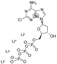 2-CHLORO-2'-DEOXYADENOSINE 5'-TRIPHOSPHATE, TETRALITHIUM SALT Struktur