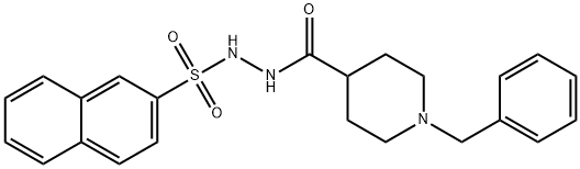 N'-[(1-BENZYL-4-PIPERIDINYL)CARBONYL]-2-NAPHTHALENESULFONOHYDRAZIDE Struktur