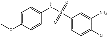 3-AMINO-4-CHLORO-N-(4-METHOXY-PHENYL)-BENZENESULFONAMIDE Struktur