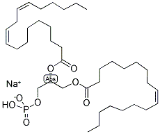 1-STEAROYL-2-LINOLEOYL-SN-GLYCERO-3-PHOSPHATE (MONOSODIUM SALT) Struktur