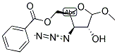 METHYL 3-DEOXY-3-AZIDO-5-O-BENZOYL-D-XYLOFURANOSE Struktur