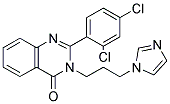 2-(2,4-DICHLOROPHENYL)-3-[3-(1H-IMIDAZOL-1-YL)PROPYL]QUINAZOLIN-4(3H)-ONE Struktur