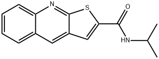 N-ISOPROPYLTHIENO[2,3-B]QUINOLINE-2-CARBOXAMIDE Struktur