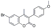 6-BROMO-3(4'-METHOXYPHENYL)-4-METHYLCOUMARIN Struktur