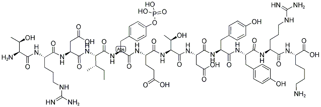 H-THR-ARG-ASP-ILE-PTYR-GLU-THR-ASP-TYR-TYR-ARG-LYS-OH Struktur