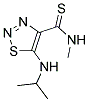 5-(ISOPROPYLAMINO)-N-METHYL-1,2,3-THIADIAZOLE-4-CARBOTHIOAMIDE Struktur