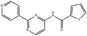 N-[2-(4-PYRIDINYL)-4-PYRIMIDINYL]-2-THIOPHENECARBOXAMIDE Struktur