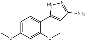 3-(2,4-DIMETHOXYPHENYL)-1H-PYRAZOL-5-AMINE Struktur