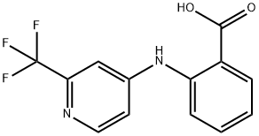 2-([2-(TRIFLUOROMETHYL)-4-PYRIDINYL]AMINO)BENZENECARBOXYLIC ACID Struktur