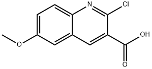 2-CHLORO-6-METHOXY-QUINOLINE-3-CARBOXYLIC ACID Struktur