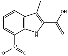 3-METHYL-7-NITRO-1 H-INDOLE-2-CARBOXYLIC ACID Struktur