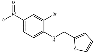 2-BROMO-4-NITRO-N-(2-THIENYLMETHYL)ANILINE Struktur