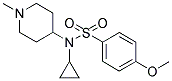 N-CYCLOPROPYL-4-METHOXY-N-(1-METHYLPIPERIDIN-4-YL)BENZENESULPHONAMIDE Struktur