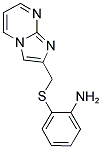 2-[(IMIDAZO[1,2-A]PYRIMIDIN-2-YLMETHYL)SULFANYL]PHENYLAMINE Struktur