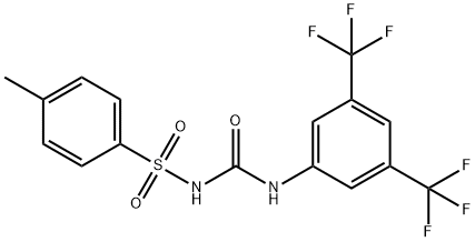 1-(3,5-BIS(TRIFLUOROMETHYL)PHENYL)-3-((4-METHYLPHENYL)SULFONYL)UREA Struktur