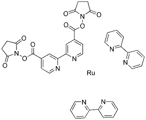 BIS(2,2'-BIPYRIDINE)-4,4'-DICARBOXYBIPYRIDINE-RUTHENIUM DI(N-SUCCINIMIDYL ESTER) Struktur