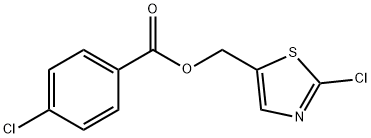 (2-CHLORO-1,3-THIAZOL-5-YL)METHYL 4-CHLOROBENZENECARBOXYLATE Struktur