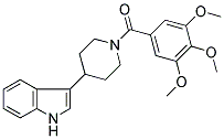 4-(1H-INDOL-3-YL)-1-(3,4,5-TRIMETHOXYBENZOYL)PIPERIDINE Struktur