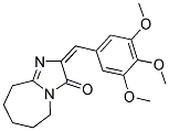 (2E)-2-(3,4,5-TRIMETHOXYBENZYLIDENE)-2,5,6,7,8,9-HEXAHYDRO-3H-IMIDAZO[1,2-A]AZEPIN-3-ONE Struktur