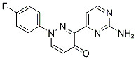 3-(2-AMINO-4-PYRIMIDINYL)-1-(4-FLUOROPHENYL)-4(1H)-PYRIDAZINONE Struktur