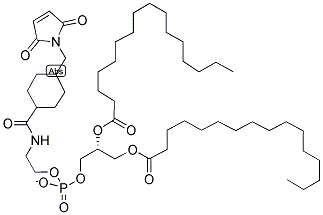 1,2-DIPALMITOYL-SN-GLYCERO-3-PHOSPHOETHANOLAMINE-N-[4-(P-MALEIMIDOMETHYL)CYCLOHEXANE-CARBOXYLATE] Struktur