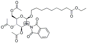 8-ETHOXYCARBONYLOCTYL-(3,4,6-TRI-O-ACETYL-2-DEOXY-2-PHTHALIMIDO)-BETA-D-GLUCOPYRANOSIDE Structure