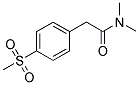 N,N-DIMETHYL-4-(METHYLSULPHONYL)PHENYLACETAMIDE Struktur