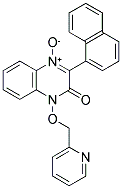 3-(1-NAPHTHYL)-1-(PYRIDIN-2-YLMETHOXY)QUINOXALIN-2(1H)-ONE 4-OXIDE Struktur