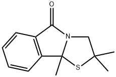 2,2,9B-TRIMETHYL-2,3-DIHYDRO[1,3]THIAZOLO[2,3-A]ISOINDOL-5(9BH)-ONE Struktur