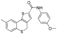 N-(4-METHOXYPHENYL)-8-METHYL-4H-THIENO[3,2-C]THIOCHROMENE-2-CARBOXAMIDE Struktur