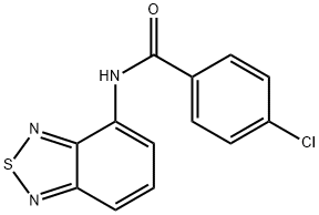 N-2,1,3-BENZOTHIADIAZOL-4-YL-4-CHLOROBENZAMIDE Struktur