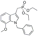 DIETHYL[(7-METHOXY-1-BENZYL-INDOL-3-YL)METHYL] PHOSPHONATE Struktur