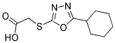 [(5-CYCLOHEXYL-1,3,4-OXADIAZOL-2-YL)SULFANYL]ACETIC ACID Struktur