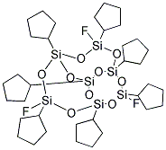 ENDO-3,7,14-TRIFLUORO-1,3,5,7,9,11,14-HEPTACYCLOPENTYLTRICYCLO[7.3.3.1(5,11)]HEPTASILOXANE Struktur