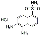 1,2-DIAMINO-NAPHTHALENE-5-SULFONAMIDE, HYDROCHLORIDE Struktur