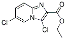 ETHYL 3,6-DICHLOROIMIDAZO[1,2-A]PYRIDINE-2-CARBOXYLATE Struktur