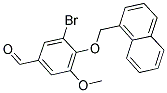 3-BROMO-5-METHOXY-4-(1-NAPHTHYLMETHOXY)BENZALDEHYDE Struktur